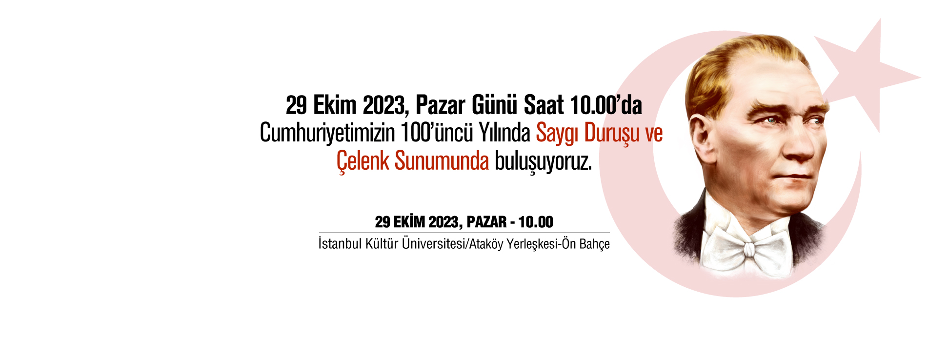 Cumhuriyetimizin 100. Yılına Saygı Duruşu ve Çelenk Sunum Töreni