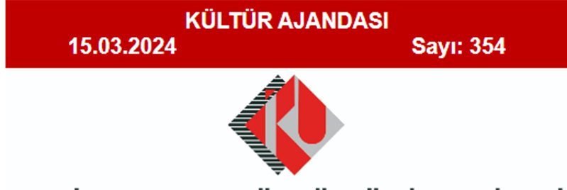 Kültür Ajandası 354. Sayı