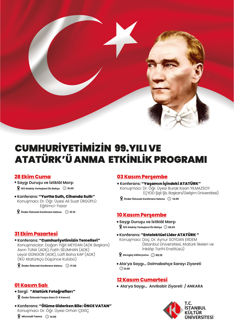 Cumhuriyetimizin 99. Yılı Kutlu Olsun