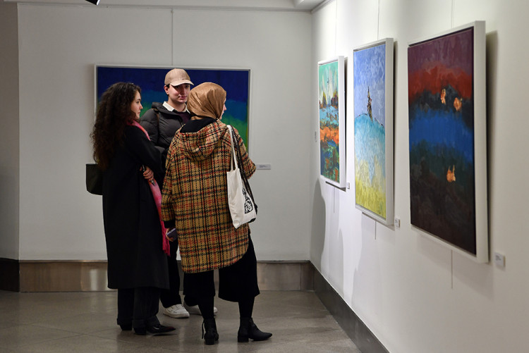 İhsan Doğrusöz “Denizcinin Günlüğü; Minimal İmgeler” Resim Sergisi Açıldı